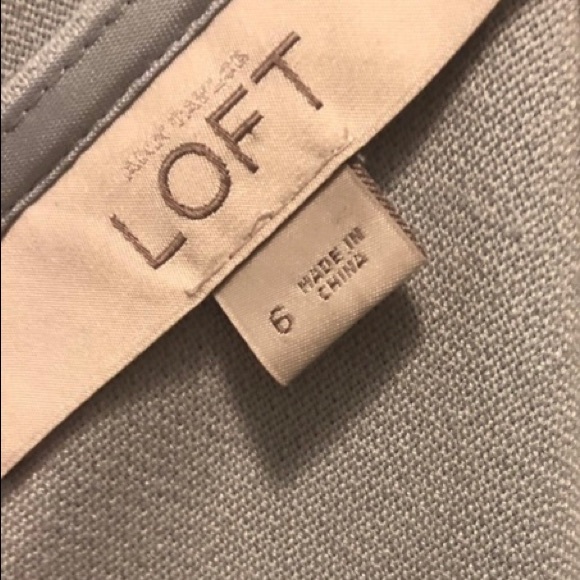 LOFT Navy & Light Blue Striped Dress - Picture 3 of 3